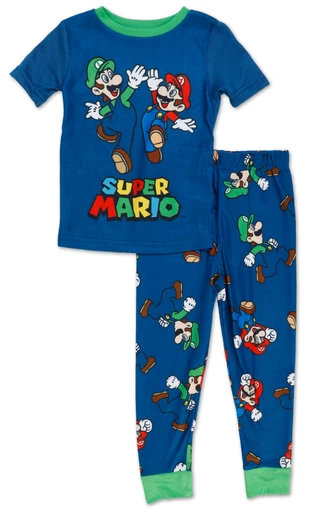 Thumbnail 1: MARIO BROTHERS Boys 2 Pc Pajama Pants Set 