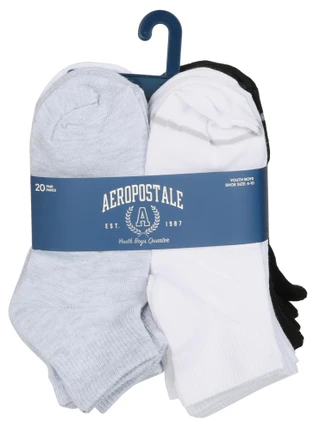 Thumbnail 1: Aeropostale Boy 20 Pk Quarter Socks 