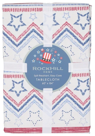 Thumbnail 1: Rockhill 60x84 Americana Print Tablecloth  
