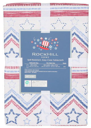 Thumbnail 2: Rockhill 60x84 Americana Print Tablecloth  