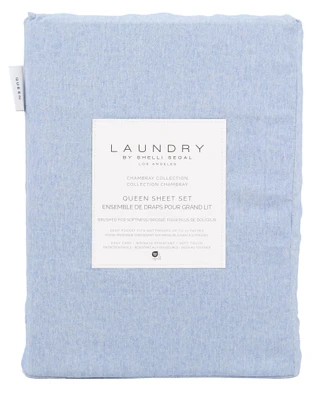 Thumbnail 1: LAUNDRY BY SHELLI SEGAL 4 Pc Queen Brushed Sheet Set 