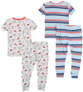 Thumbnail 2: Tahari Toddler Boys 4 Pc Pajama Pants Set 