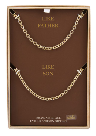 Thumbnail 1: Nes Father & Son Necklace Set  