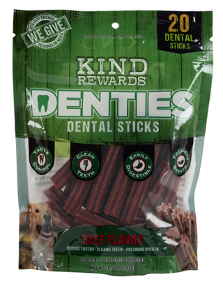 Thumbnail 1: Kind Rewards 20 Pk Beef Flavor Dental Sticks  