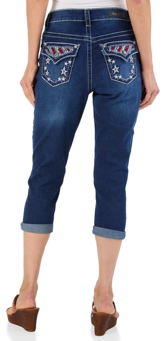 Thumbnail 2: COPPERFLASH Women's Denim Capris  