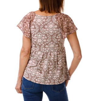 Thumbnail 2: Lucky Brand Women's Floral Print Peplum Top  