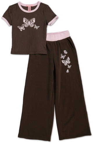 Thumbnail 1: Girls 2 Pc Pants Set 