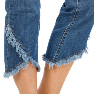Thumbnail 2: 1822 Women's Frayed Tulip Hem Capris  