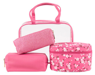 Thumbnail 1: BLUSH CRUSH 4 Pc Cosmetic Bag Set 