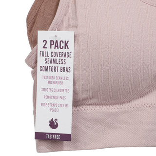 Thumbnail 2: Gloria Vanderbilt Womens Wireless 2-Pack Bras 