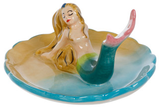Thumbnail 2: BLUE SKY Ceramic Mermaid Ring Holder 