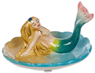 Thumbnail 1: BLUE SKY Ceramic Mermaid Ring Holder 