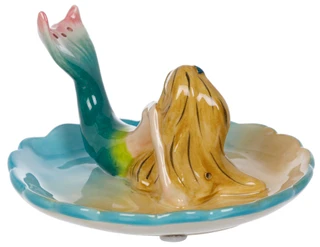 Thumbnail 3: BLUE SKY Ceramic Mermaid Ring Holder 