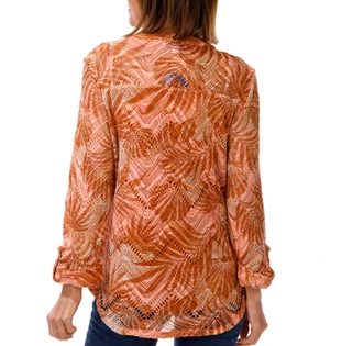 Thumbnail 2: Coral Bay Women's 3/4 Sleeve Crochet Top 