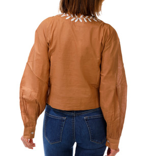 Thumbnail 2: BUNULU Women's Embroidered Long Sleeve Top 