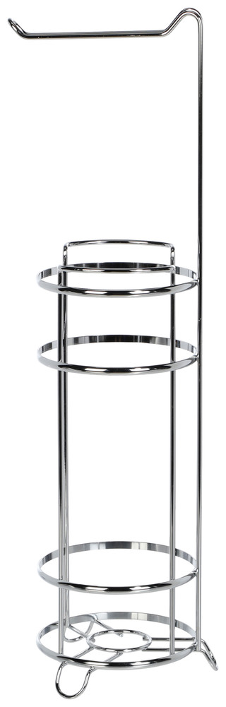 Thumbnail 2: Farberware Chrome 2-Circle Toilet Paper Holder 
