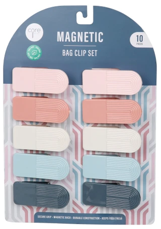 Thumbnail 1: CORE HOME 10-Piece Magnetic Rainbow Bag Clips 