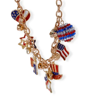 Thumbnail 2: Celebrate America 250 Gold Charm Bracelet 