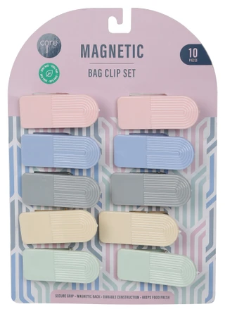 Thumbnail 1: CORE HOME 10-Piece Magnetic Rainbow Bag Clips 