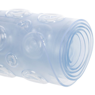 Thumbnail 2: Brookstone Non-Slip Nub Bath Mat with Hair Catcher 15x39 