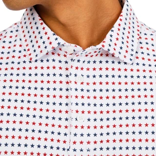Thumbnail 2: Kenneth Cole Men's Short Sleeve Americana Printed Polo 
