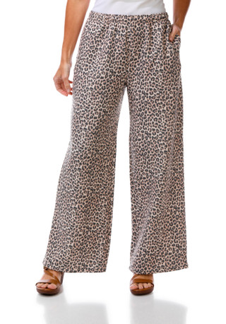 Thumbnail 1: Birch & Stone Juniors Active Print Fleece Wide Leg Pants 