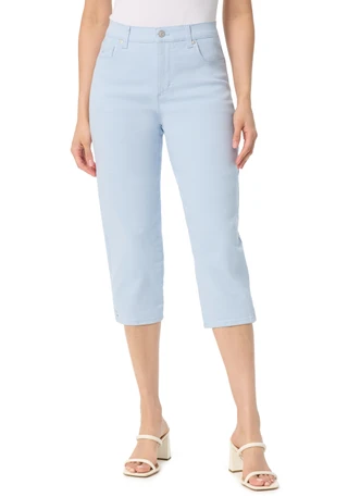 Thumbnail 1: Gloria Vanderbilt Petite Amanda Side Slit Capris 