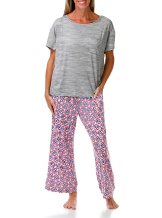 Thumbnail 1: Muk Luks Women's 2 Pc Pajama Pants Set 