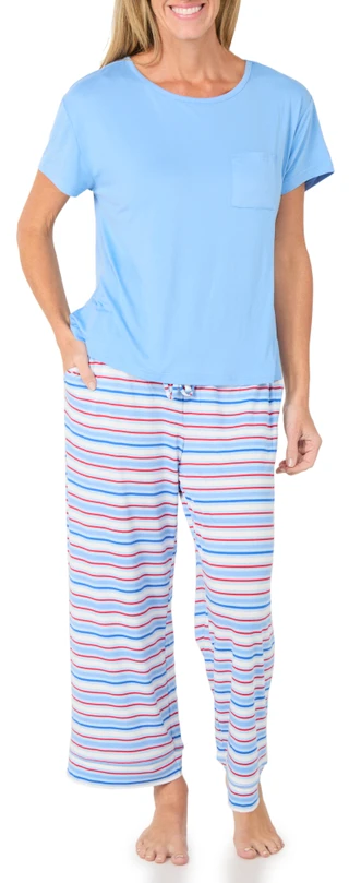 Thumbnail 1: Muk Luks Women's 2 Pc Pajama Pants Set 