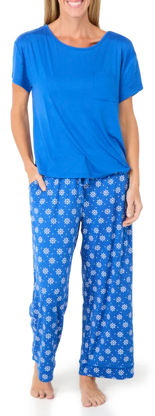 Thumbnail 1: Muk Luks Women's 2 Pc Pajama Pants Set 