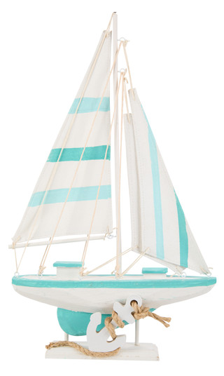 Thumbnail 1: Fancy That Stripe Sailboat Home Accent 