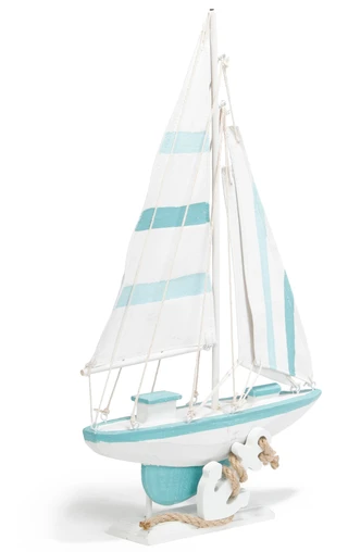 Thumbnail 2: Fancy That Stripe Sailboat Home Accent 