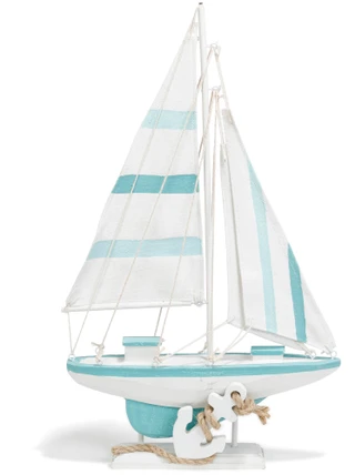 Thumbnail 1: Fancy That Stripe Sailboat Home Accent 