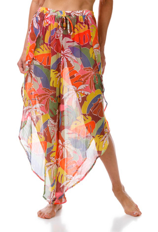 Thumbnail 1: Bleu Rod Beattie Women's Chiffon Pants w/ Side Slit 