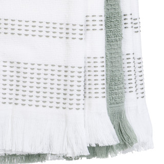 Thumbnail 2: WILLOW 3-Piece Eden Turkish Cotton Kitchen Towel Set 