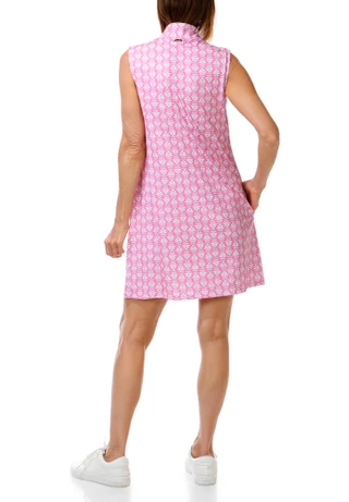 Thumbnail 3: Palm House Women's 1/4 Zip Sleeveless Sport Dress 