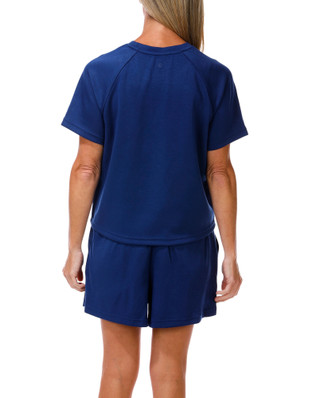 Thumbnail 2: HARMONY & BALANCE Women's Active 2 Pc Scuba Shorts Set 