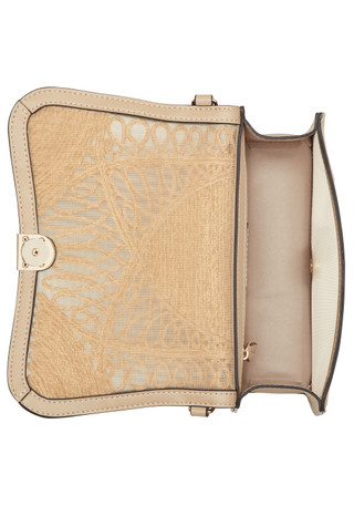 Thumbnail 2: NINE WEST Somi Chain Flap Shoulder Bag in Natural 