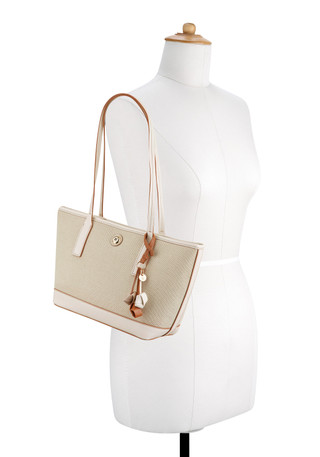 Thumbnail 4: NINE WEST Talley Canvas Shopper Tote 