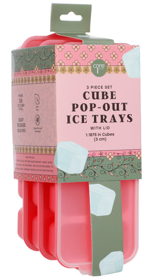 Thumbnail 1: CORE HOME 3-Pack 10-Piece Pop-Out Ice Trays 