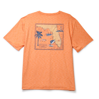Thumbnail 1: REEL LEGENDS Men's Short Sleeve Driftline FL Map Shirt 