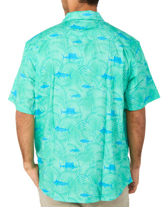Thumbnail 2: Guy Harvey Men's Short Sleeve Resort Woven Button Down Shirt 