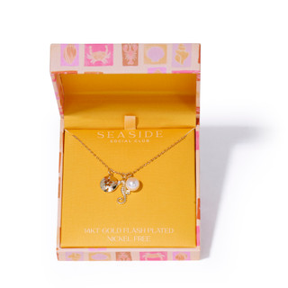 Thumbnail 1: SEASIDE Gold-Plated Seahorse Pendant Necklace 