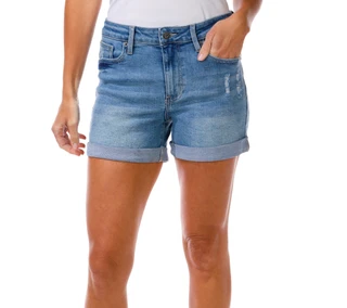 Thumbnail 1: FLAG & ANTHEM Women's Shelby Roll Cuff Denim Shorts 