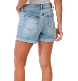Thumbnail 2: FLAG & ANTHEM Women's Shelby Roll Cuff Denim Shorts 
