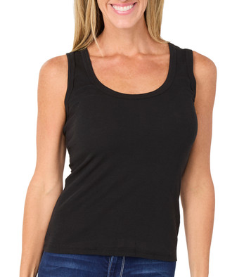 Thumbnail 1: BUNULU Women's Sleeveless Solid Ribbed Tank 