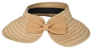 Thumbnail 2: SAN DIEGO HAT CO Ultrabraid Gold Lurex Packable Visor 