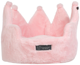 Thumbnail 2: NanDog Prive Collection Crown Dog & Cat Bed, Pink 