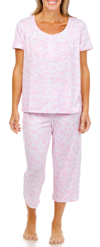 Thumbnail 1: Laura Ashley Women's 2 Pc Pajama Pants Set 