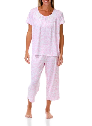 Thumbnail 2: Laura Ashley Women's 2 Pc Pajama Pants Set 